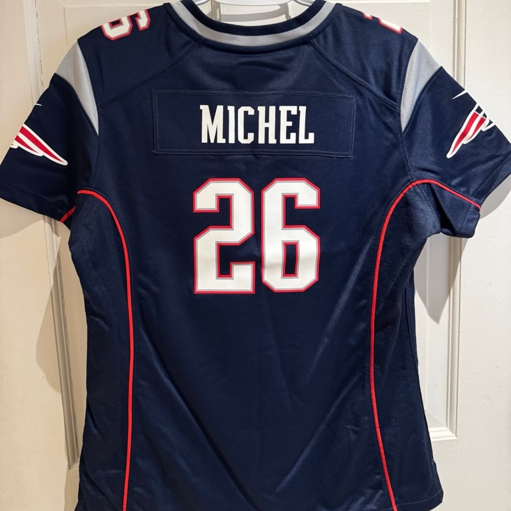 NFL New England Patriots Sony Michel Jersey, Women’s Large